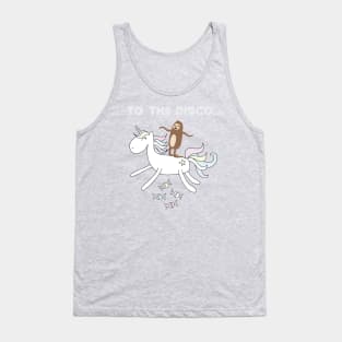 Unicorn Sloth Disco Tank Top